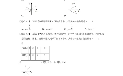 专题4.1函数（知识解读）-2022-2023学年八年级数学上册《同步考点解读&bull;专题训练》（北师大版）_北师大初中数学_8上-北师大版初中数学_旧版_06专项讲练