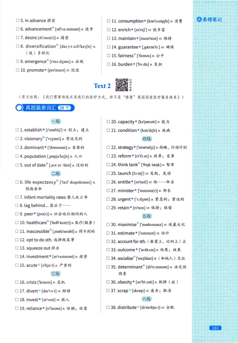 真题配套词汇英语(二)2007-2026_27考研真题_考研英语一、二真题+解析（1994-2026）_02.考研真相_2027《考研真相》（英二）