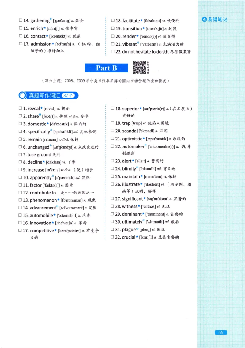 真题配套词汇英语(二)2007-2026_27考研真题_考研英语一、二真题+解析（1994-2026）_02.考研真相_2027《考研真相》（英二）
