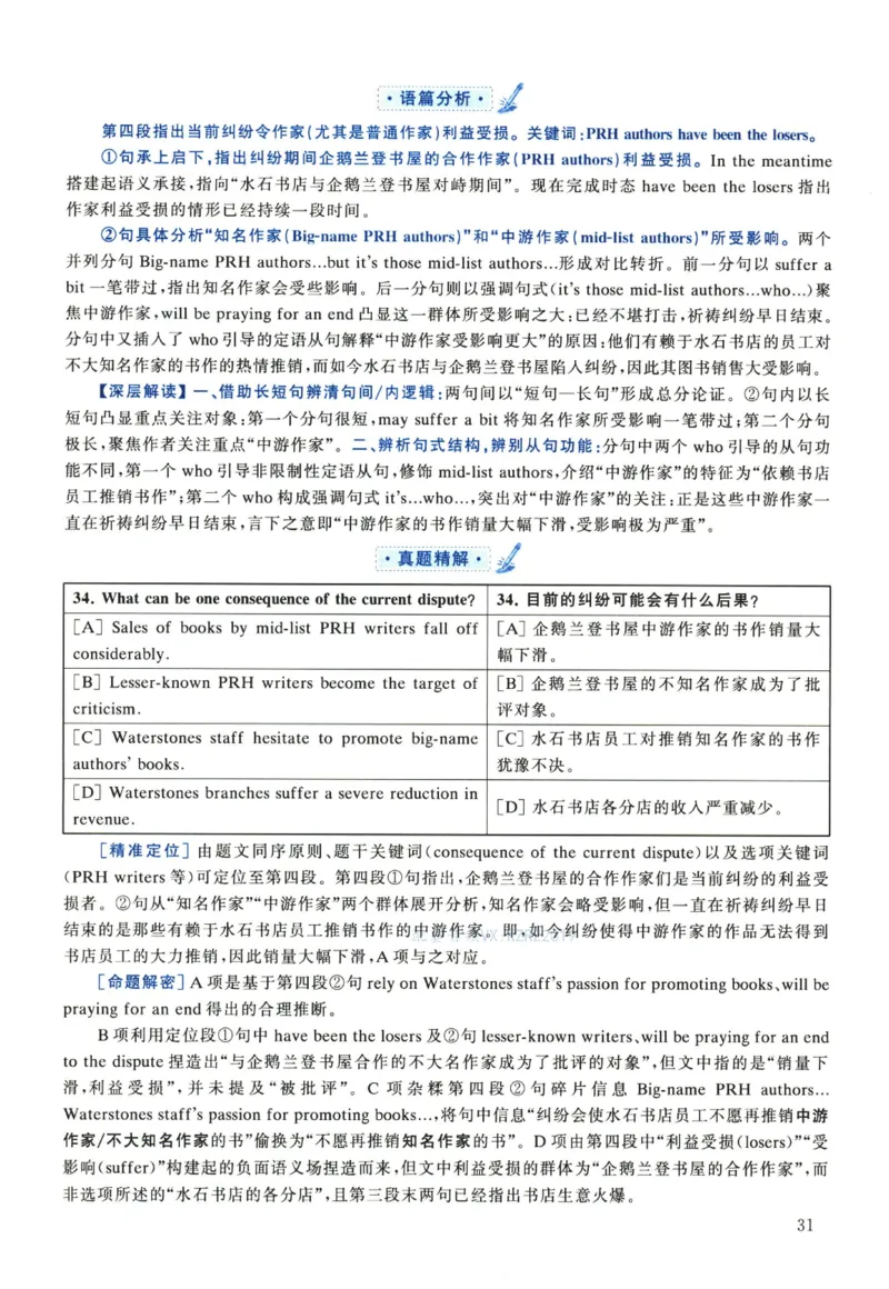 2023年考研英语一真题解析_考研真题_x_英语一真题+解析［80-25］_英语一2010-2024真题及解析_2010-2024考研英语一详解（pdf）