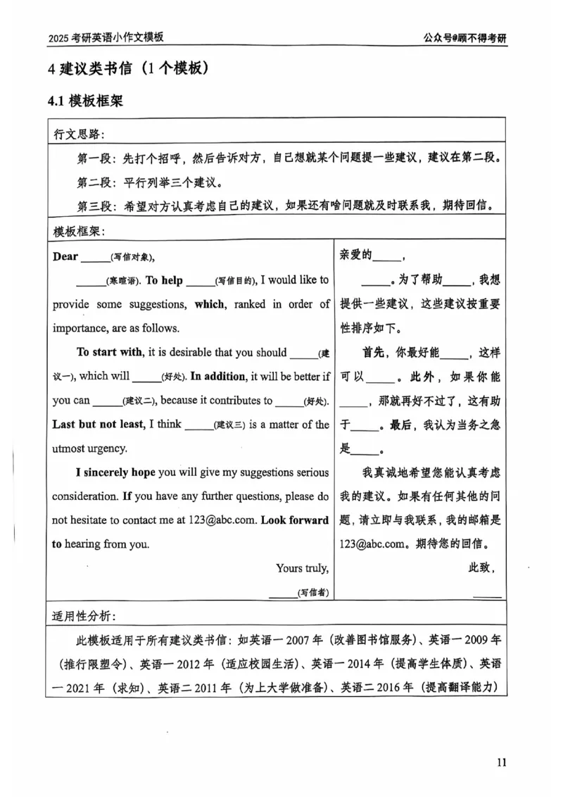 2025顾不得英语二作文模版-小作文_考研英语+作文模板_考研英语作文模版_1.顾不得_英语二