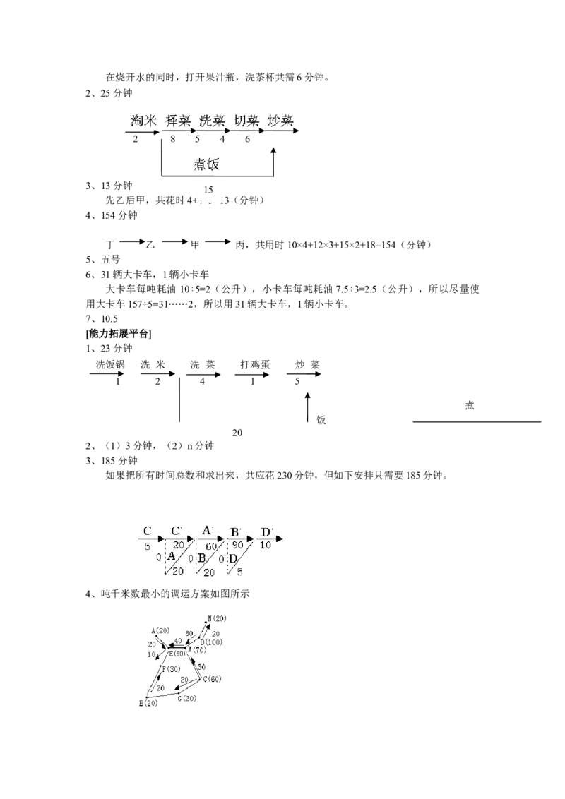 四年级下册数学奥数练习-第十讲简单规划问题全国通用（含答案）_奥数专题合集_H003小学奥数培训班课程+习题_1-6年级上下册奥数_四年级