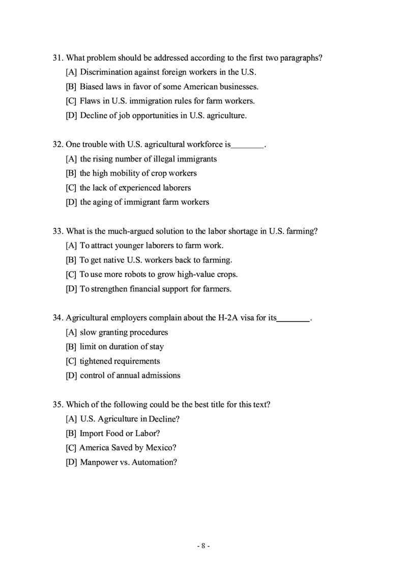 2019年考研英语二真题_考研英语+作文模板_2.1980-2025考研英二真题+解析_03、2010-2024年考研英语真题+解析_2010-2024年考研英语二真题
