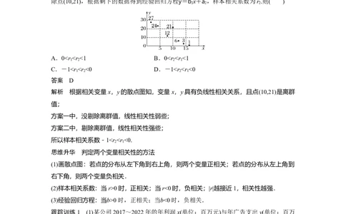 2024年高考数学一轮复习（新高考版）第9章　&sect;9.3　一元线性回归模型及其应用_新高考复习资料_2024年新高考资料_一轮复习资料_完2024数学步步高大一轮复习（课件+讲义）