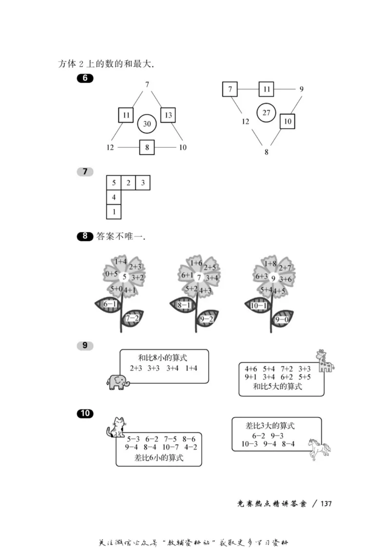 奥数教程&middot;一年级学习手册_奥数专题合集_H007奥数类教辅汇总PDF_1~12年级奥数教程