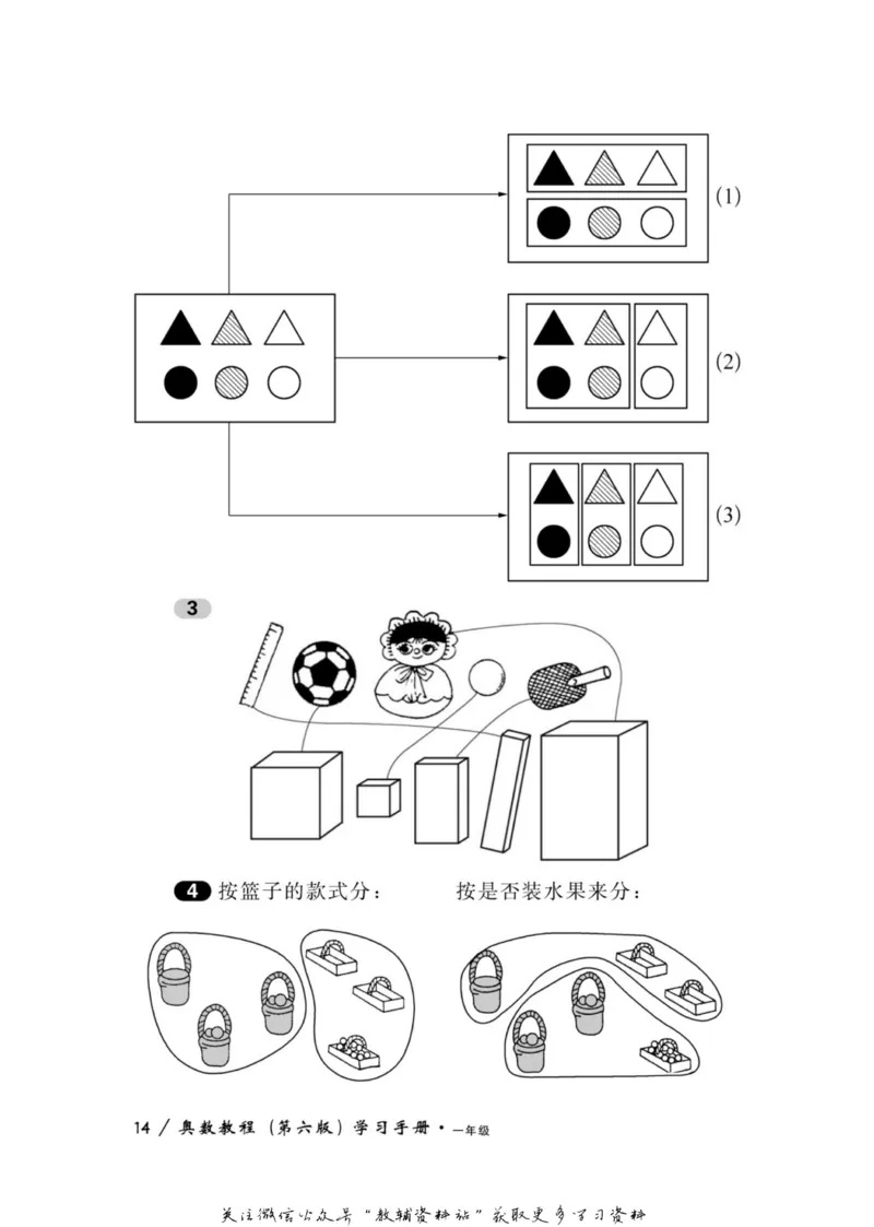 奥数教程&middot;一年级学习手册_奥数专题合集_H007奥数类教辅汇总PDF_1~12年级奥数教程