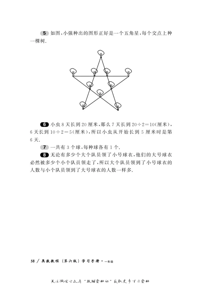 奥数教程&middot;一年级学习手册_奥数专题合集_H007奥数类教辅汇总PDF_1~12年级奥数教程