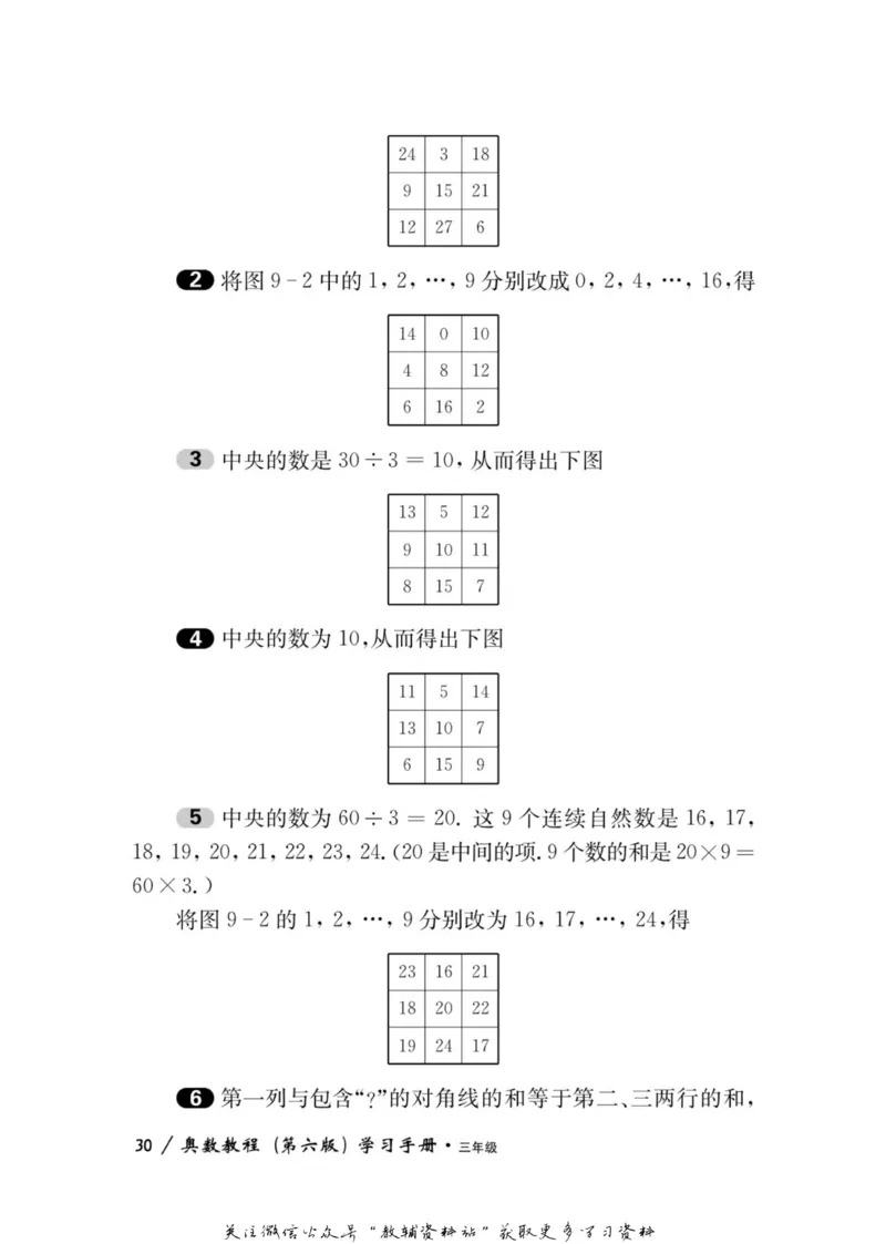 奥数教程&middot;三年级学习手册_奥数专题合集_H007奥数类教辅汇总PDF_1~12年级奥数教程