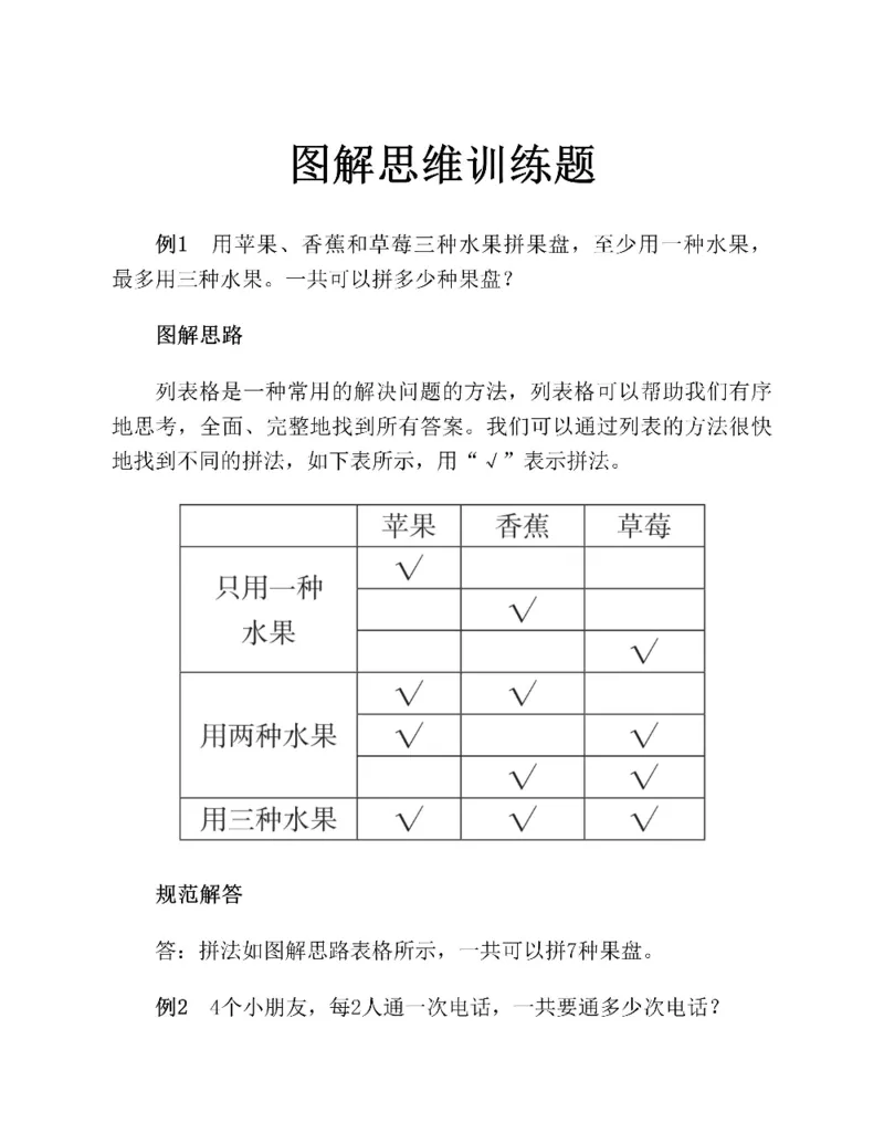 图解小学数学思维训练题二年级_奥数专题合集_H007奥数类教辅汇总PDF_1~6年级图解小学数学思维训练题