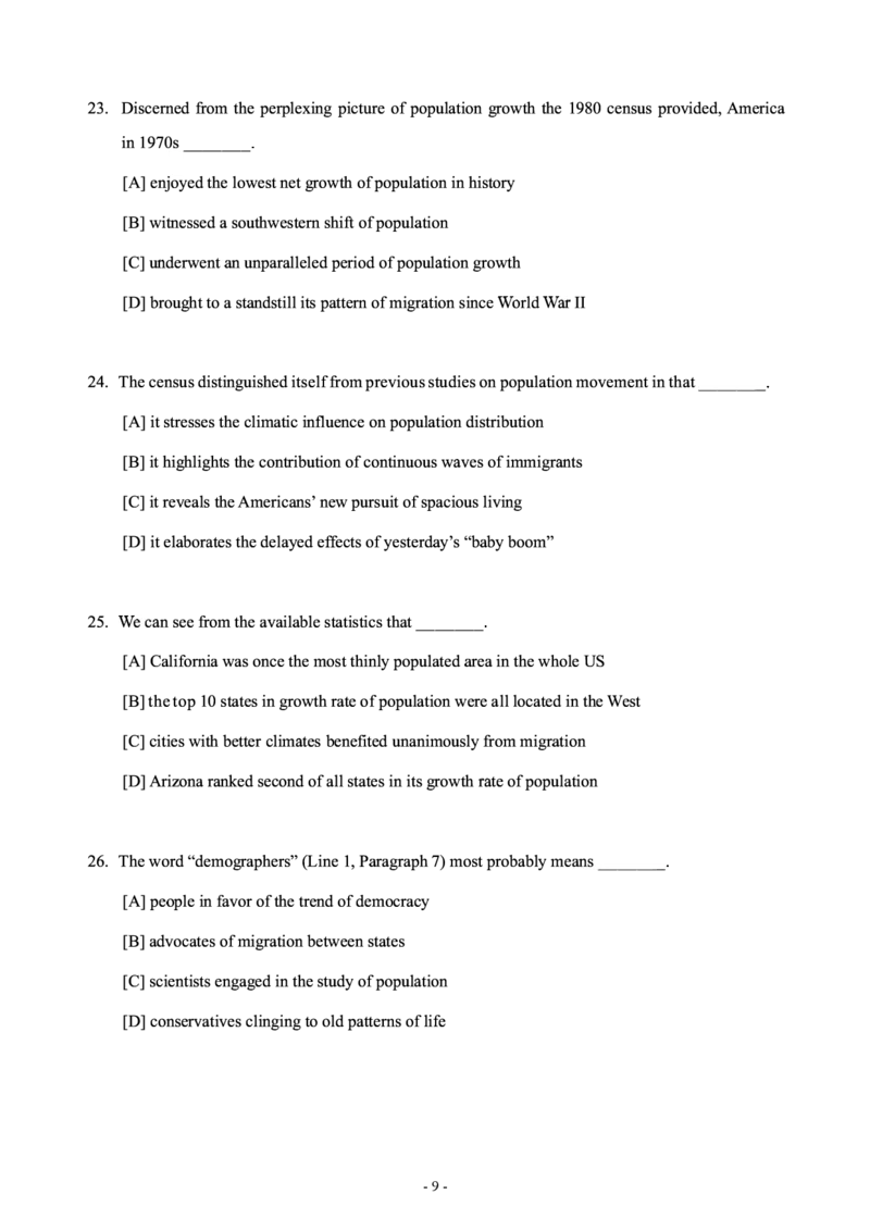 1998年考研英语真题_考研英语+作文模板_1.1980-2025考研英一真题+解析_02、1998-2009年考研英语真题+解析_1998-2009年考研英语真题