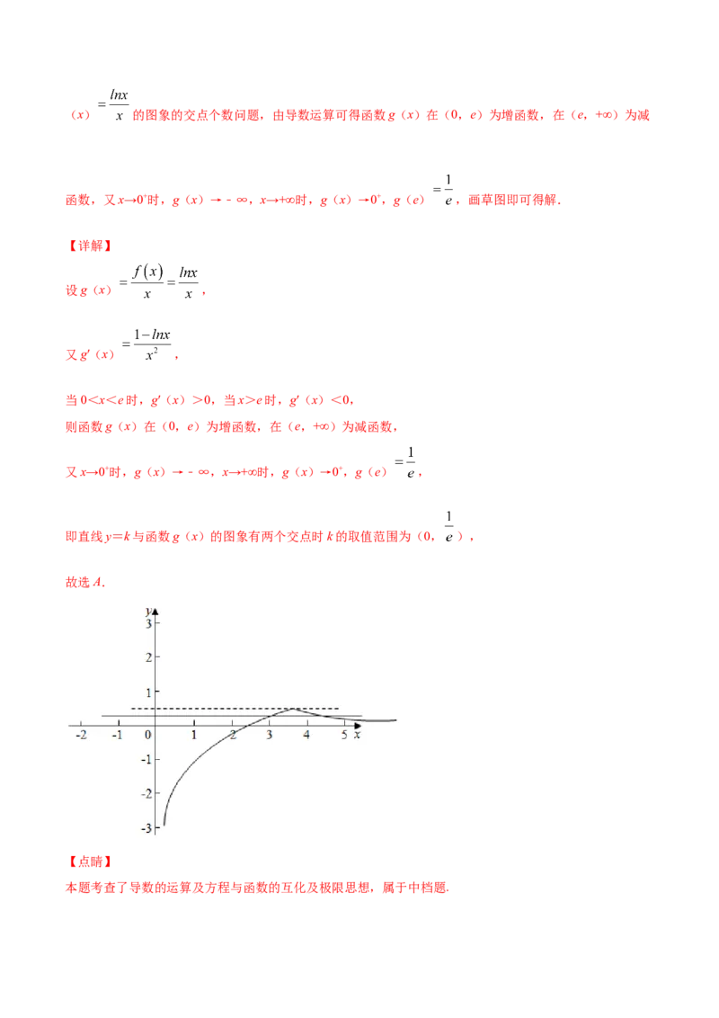 01卷第三章　导数及其应用《过关检测卷》－2022年高考一轮数学单元复习一遍过（新高考专用）(解析版)_新高考复习资料_2022年新高考资料_第03章　导数及其应用