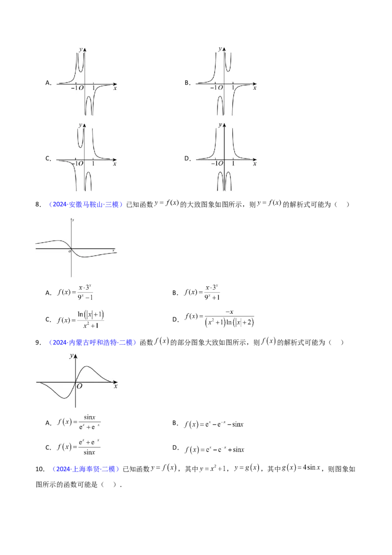 第05讲函数的图象（学生版）_2025年新高考资料_一轮复习_备战2025年高考数学一轮复习考点帮_备战2025年高考数学一轮复习考点帮（新高考通用）（完结）_第二部分专项讲义