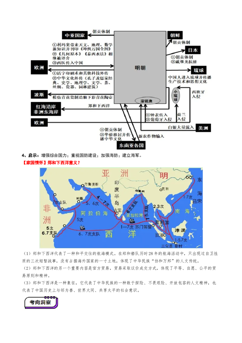 第08讲从明朝建立到清军入关和清朝前中期的鼎盛与危机（讲义）（原卷版）_07高考历史_2025年新高考资料_一轮复习_2025年高考历史一轮复习讲练测（新教材新高考）