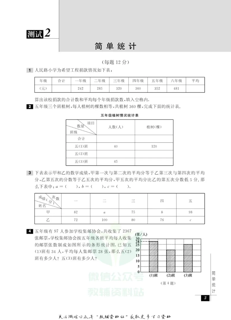 奥数教程&middot;五年级能力测试_奥数专题合集_H007奥数类教辅汇总PDF_1~12年级奥数教程
