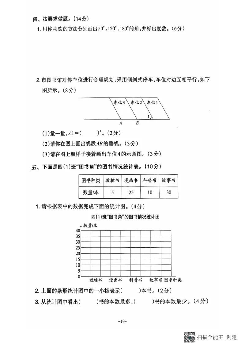 四年级期末数学人教版_小学1-6年级常用的上册资源汇总_四年级上册资料(1)