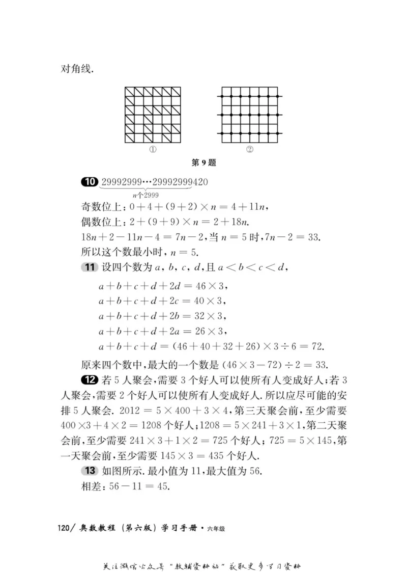 奥数教程&middot;六年级学习手册_奥数专题合集_H007奥数类教辅汇总PDF_1~12年级奥数教程