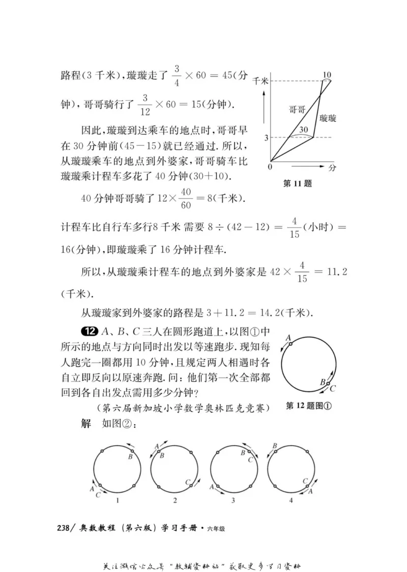 奥数教程&middot;六年级学习手册_奥数专题合集_H007奥数类教辅汇总PDF_1~12年级奥数教程