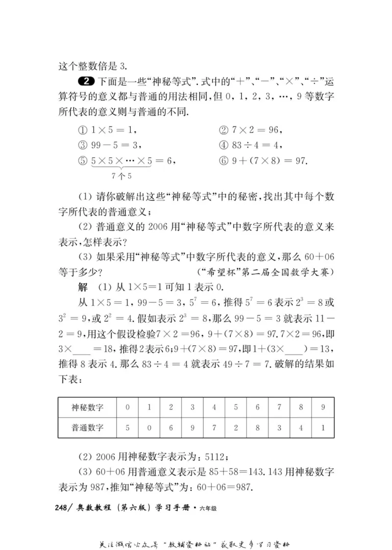 奥数教程&middot;六年级学习手册_奥数专题合集_H007奥数类教辅汇总PDF_1~12年级奥数教程