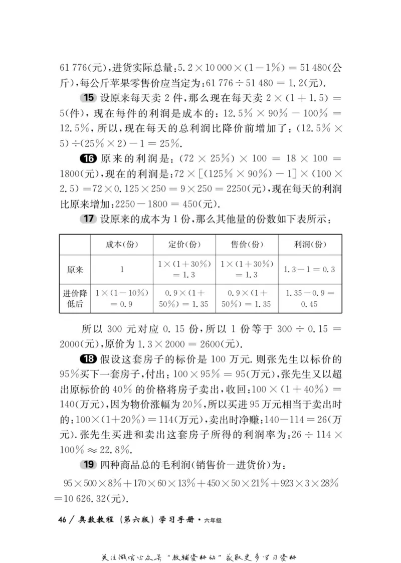 奥数教程&middot;六年级学习手册_奥数专题合集_H007奥数类教辅汇总PDF_1~12年级奥数教程