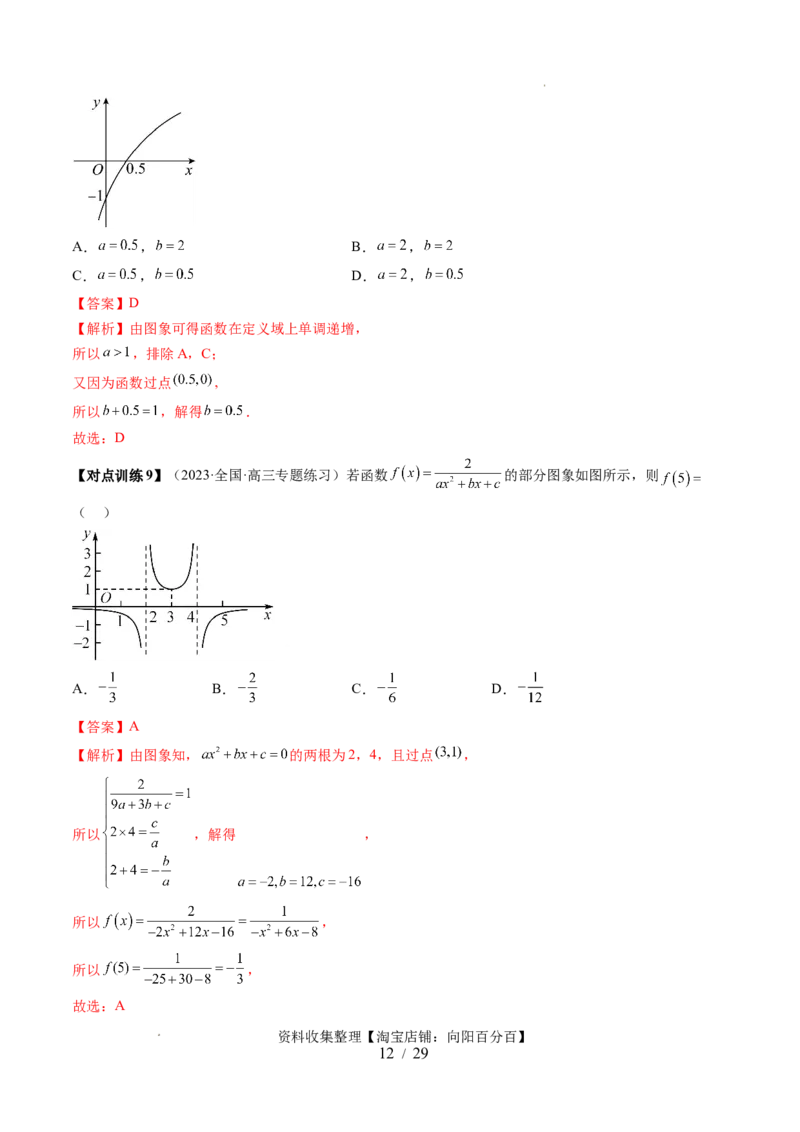 第06讲函数的图象（六大题型）（讲义）（解析版）_02高考数学_新高考复习资料_2024年新高考资料_一轮复习资料_完2024年高考数学一轮复习讲练测(课件+讲义+练习)（新高考）