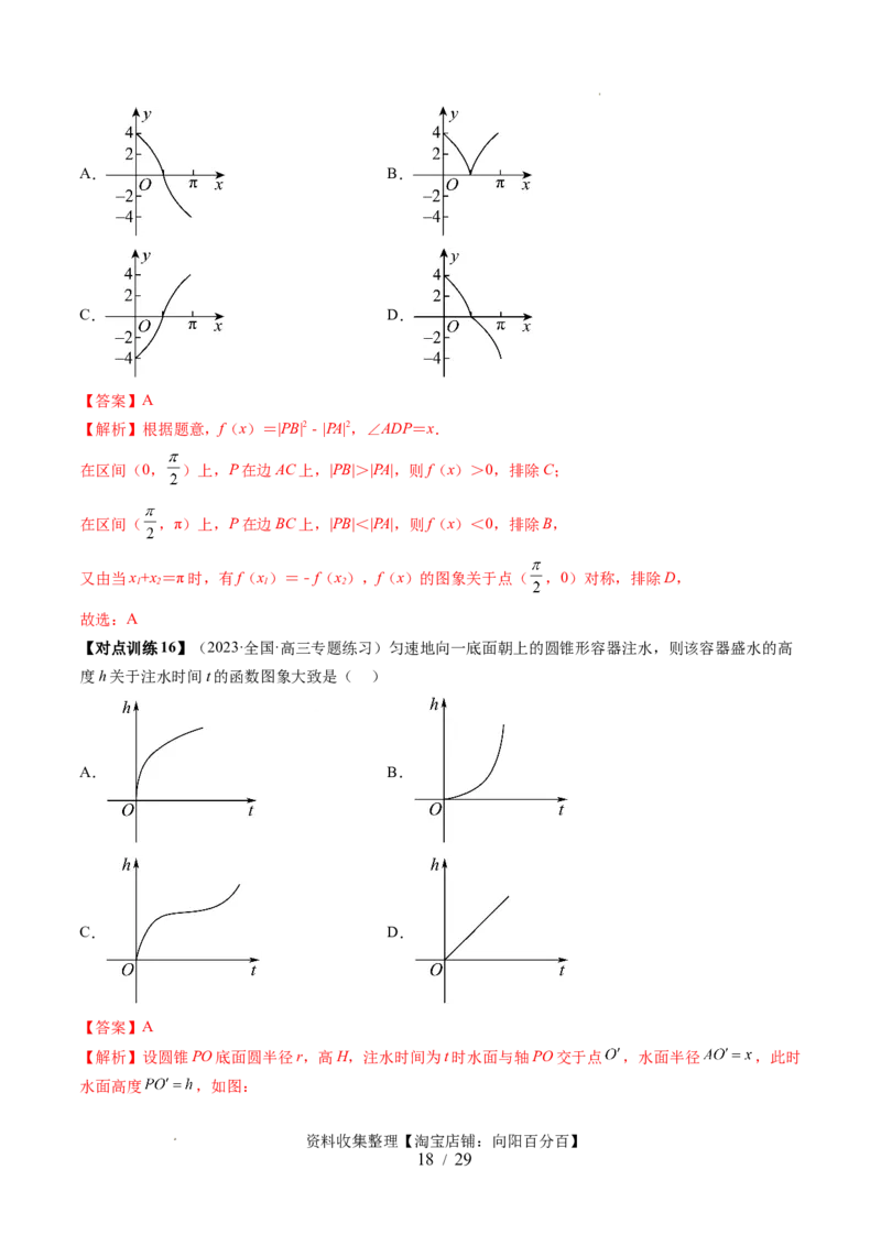 第06讲函数的图象（六大题型）（讲义）（解析版）_02高考数学_新高考复习资料_2024年新高考资料_一轮复习资料_完2024年高考数学一轮复习讲练测(课件+讲义+练习)（新高考）