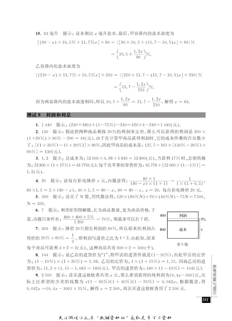 奥数教程&middot;六年级能力测试_奥数专题合集_H007奥数类教辅汇总PDF_1~12年级奥数教程