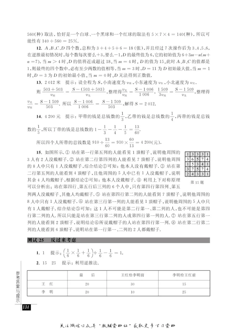 奥数教程&middot;六年级能力测试_奥数专题合集_H007奥数类教辅汇总PDF_1~12年级奥数教程
