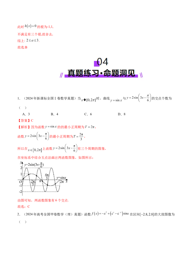 第06讲函数的图象（九大题型）（讲义）（解析版）_02高考数学_新高考复习资料_2025年新高考复习_2025年高考数学一轮复习讲练测（新教材新高考，含2024高考真题）