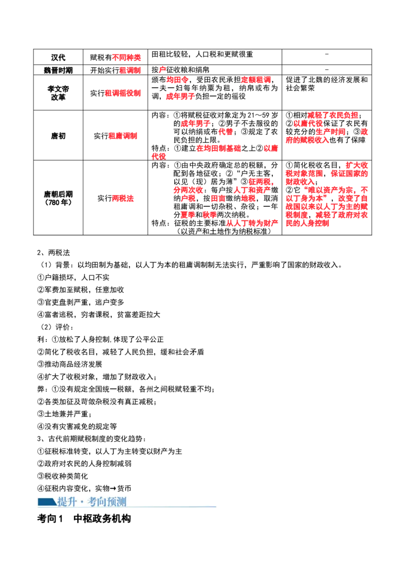 第05讲三国到隋唐的制度创新与文化发展（解析版）_07高考历史_2024年新高考资料_1.2024一轮复习_2024年高考历史一轮复习讲练测（新教材新高考）
