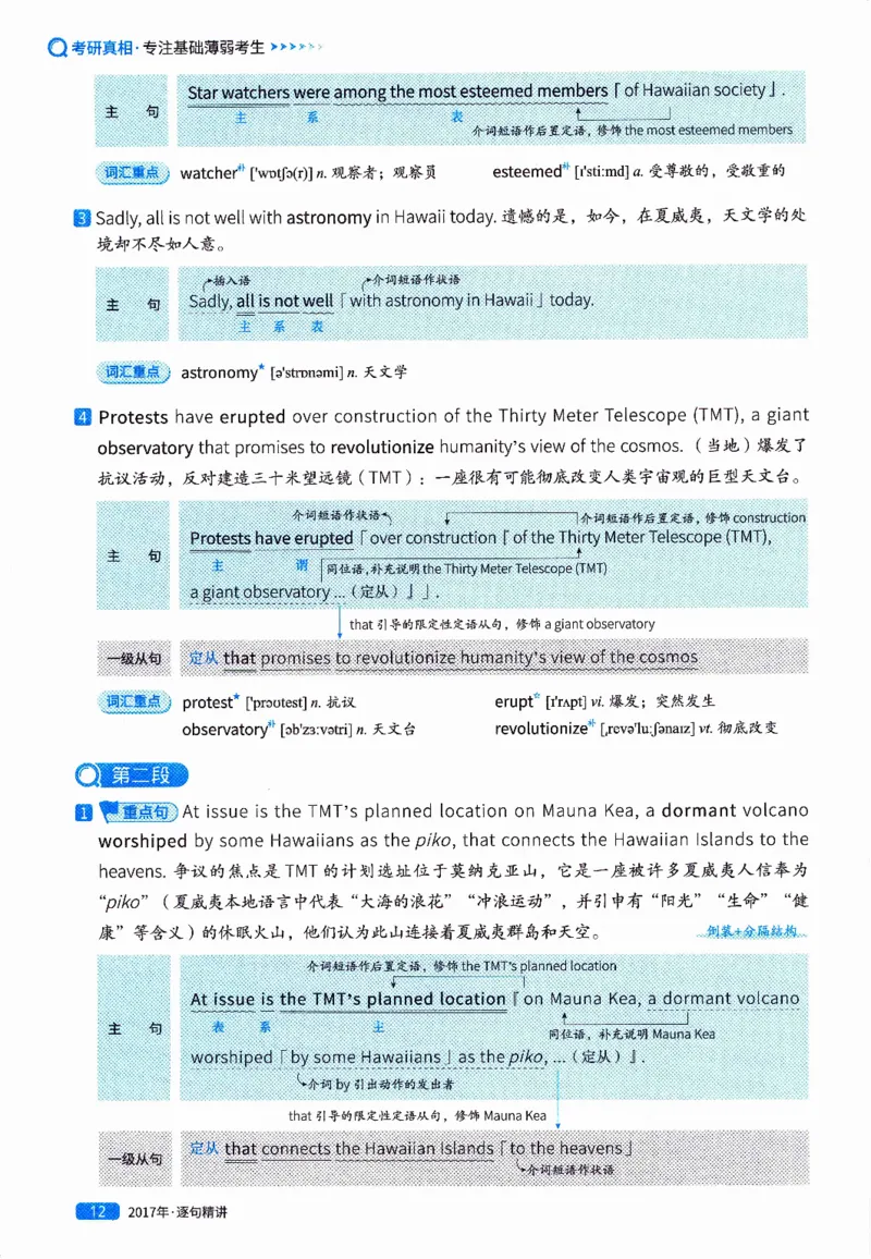 真题解析篇（二）逐句精讲英语(一)2017-2026_27考研真题_考研英语一、二真题+解析（1994-2026）_02.考研真相_2027《考研真相》（英一）