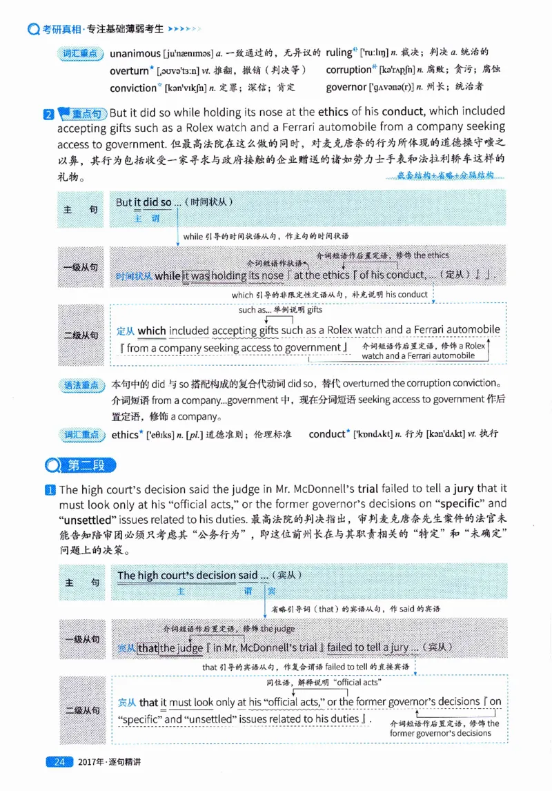 真题解析篇（二）逐句精讲英语(一)2017-2026_27考研真题_考研英语一、二真题+解析（1994-2026）_02.考研真相_2027《考研真相》（英一）