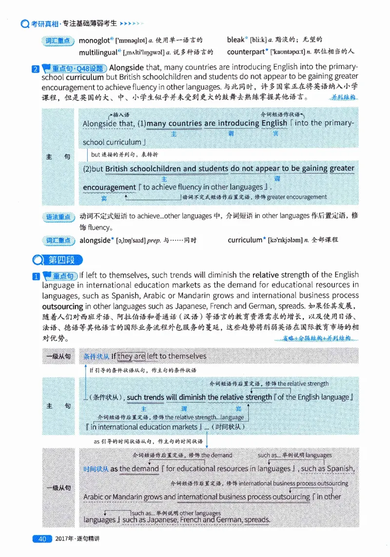 真题解析篇（二）逐句精讲英语(一)2017-2026_27考研真题_考研英语一、二真题+解析（1994-2026）_02.考研真相_2027《考研真相》（英一）