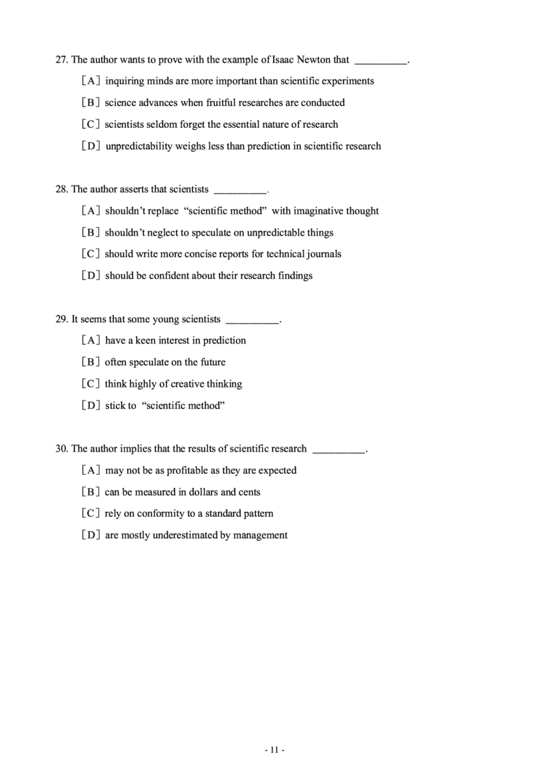 1999年考研英语真题_考研英语+作文模板_1.1980-2025考研英一真题+解析_02、1998-2009年考研英语真题+解析_1998-2009年考研英语真题