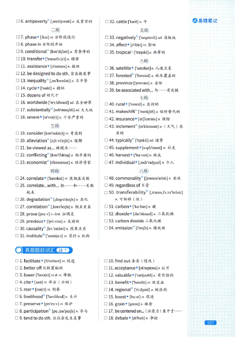 真题配套词汇-英语(一)2007-2026_27考研真题_考研英语一、二真题+解析（1994-2026）_02.考研真相_2027《考研真相》（英一）