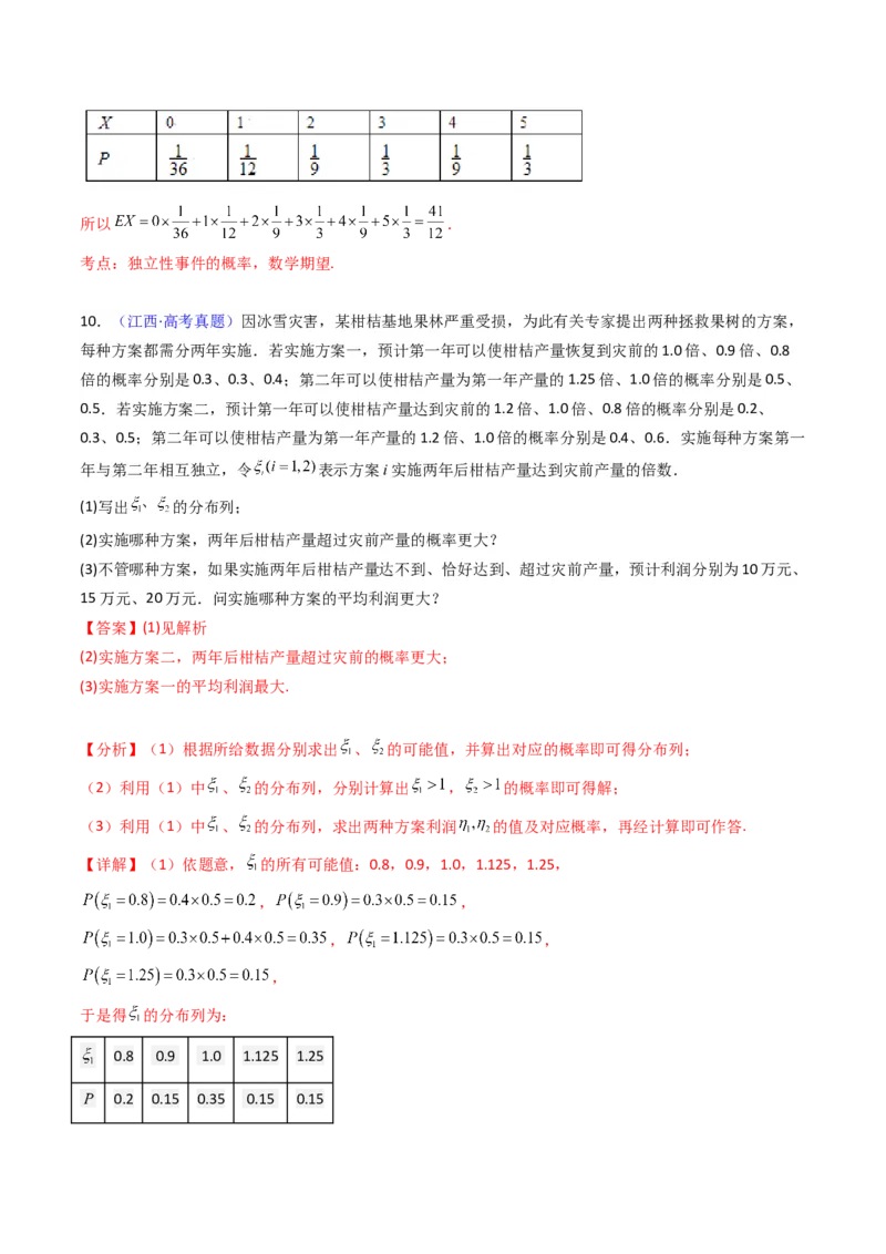 第07讲离散型随机变量的分布列与数字特征（教师版）_2025年新高考资料_一轮复习_备战2025年高考数学一轮复习考点帮_备战2025年高考数学一轮复习考点帮（新高考通用）（完结）