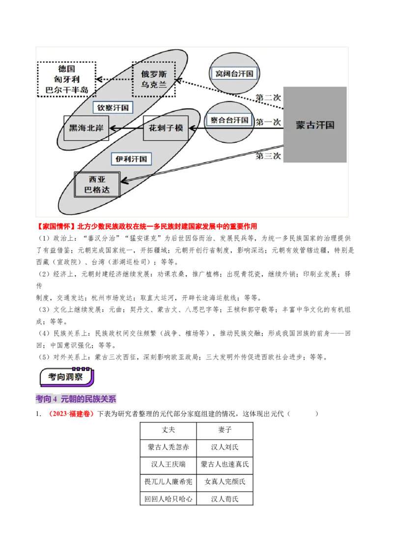 第06讲两宋的政治和军事及辽夏金元的统治（讲义）（解析版）_07高考历史_2025年新高考资料_一轮复习_2025年高考历史一轮复习讲练测（新教材新高考）