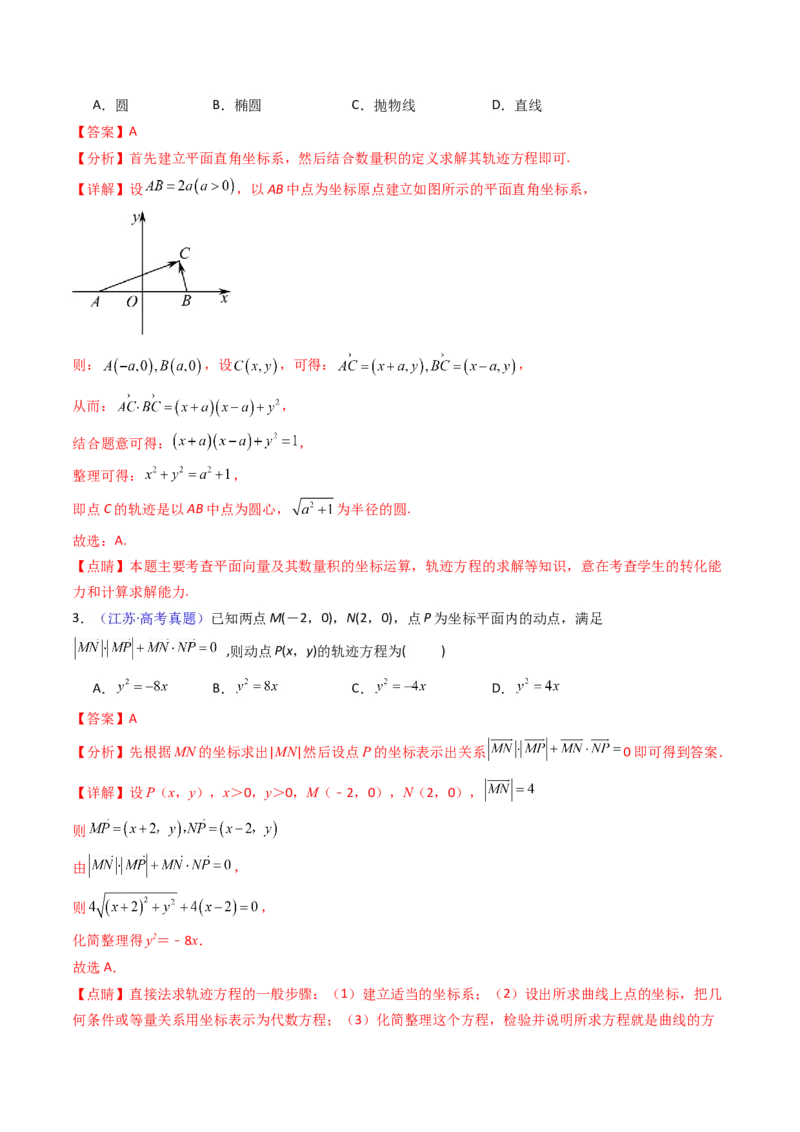 第12讲圆锥曲线中的轨迹方程（教师版）_2025年新高考资料_一轮复习_备战2025年高考数学一轮复习考点帮_备战2025年高考数学一轮复习考点帮（新高考通用）（完结）_第二部分专项讲义
