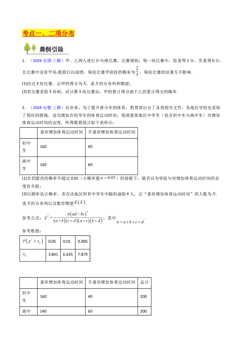 第08讲二项分布、超几何分布及正态分布（学生版）_2025年新高考资料_一轮复习_备战2025年高考数学一轮复习考点帮_备战2025年高考数学一轮复习考点帮（新高考通用）（完结）