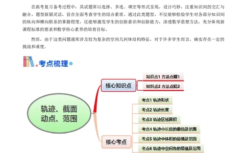 第07讲立体几何中的轨迹、截面、动点、范围问题（教师版）_02高考数学_2025年新高考资料_一轮复习_备战2025年高考数学一轮复习考点帮_第二部分专项讲义_第七章空间向量与立体几何