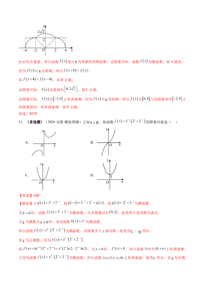 第06讲函数的图象（九大题型）（练习）（解析版）_2025年新高考资料_一轮复习_2025年高考数学一轮复习讲练测（新教材新高考，含2024高考真题）_第二章函数与基本初等函数