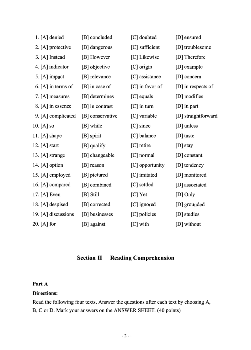 2014年考研英语二真题_考研英语+作文模板_2.1980-2025考研英二真题+解析_03、2010-2024年考研英语真题+解析_2010-2024年考研英语二真题