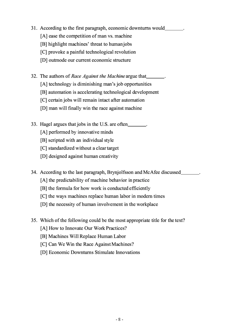 2014年考研英语二真题_考研英语+作文模板_2.1980-2025考研英二真题+解析_03、2010-2024年考研英语真题+解析_2010-2024年考研英语二真题