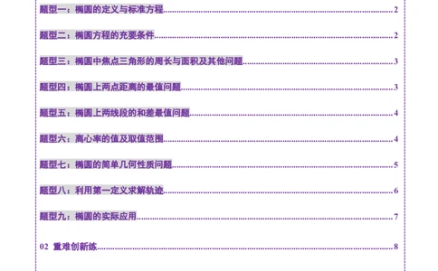 第05讲椭圆及其性质（九大题型）（练习）（原卷版）_2025年新高考资料_一轮复习_2025年高考数学一轮复习讲练测（新教材新高考，含2024高考真题）_第八章平面解析几何