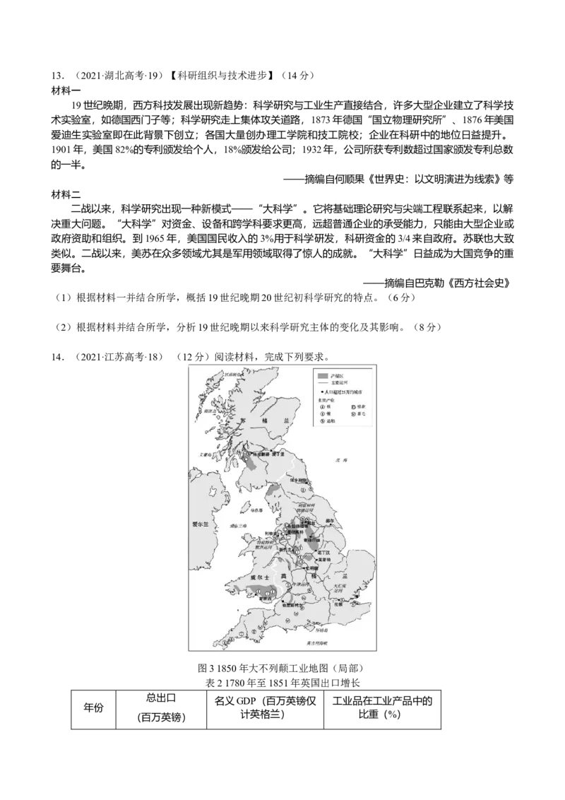 第05讲工业革命和马克思主义的诞生（原卷版）_07高考历史_新高考复习资料_2023年新高考复习资料_2023年高考历史一轮复习讲练测（新高考专用）_世界史