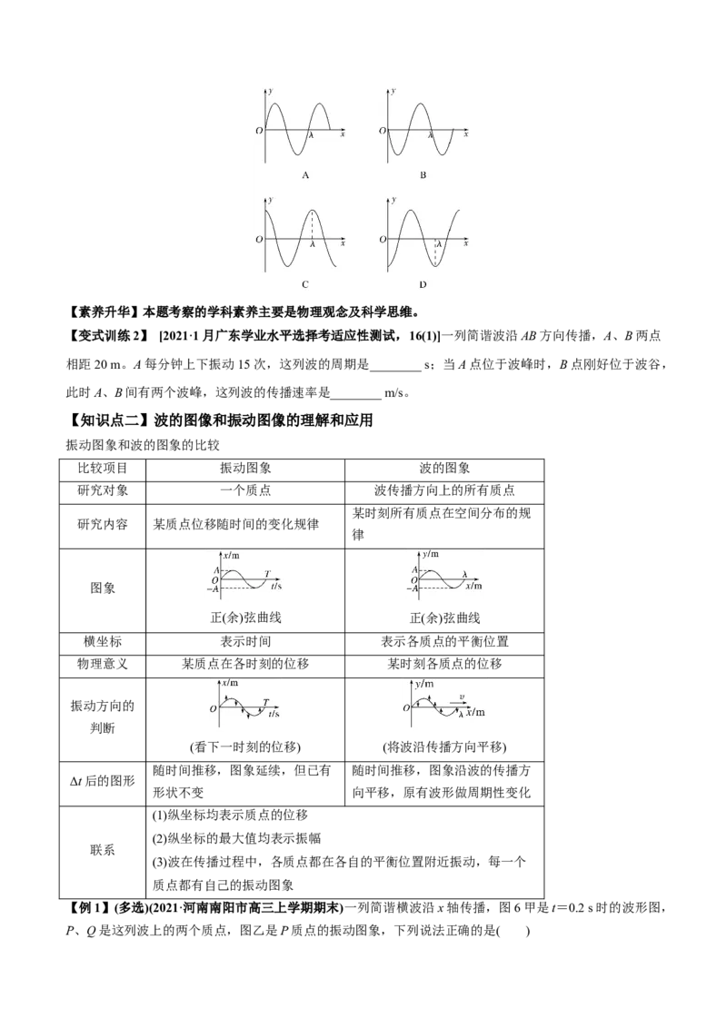 专题10.2机械波的规律及其应用讲原卷版_04高考物理_新高考复习资料_2022年新高考复习资料_2022年高考物理一轮复习讲练测（新教材新高考）
