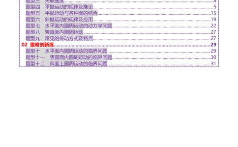 专题03力与曲线运动（练习）（原卷版）_04高考物理_2025年新高考资料_二轮复习_上好课2025年高考物理二轮复习讲练测（新高考通用）3381829