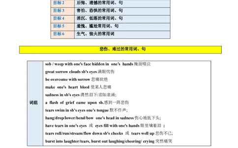 第11讲读后续写心理活动之消级情绪（悲伤、害怕、失望等）（讲义）_03高考英语_新高考复习资料_2024年新高考资料_一轮复习资料_第七部分读后续写高频考点话题分类