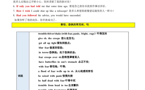 第11讲读后续写心理活动之消级情绪（悲伤、害怕、失望等）（讲义）_03高考英语_新高考复习资料_2024年新高考资料_一轮复习资料_第七部分读后续写高频考点话题分类