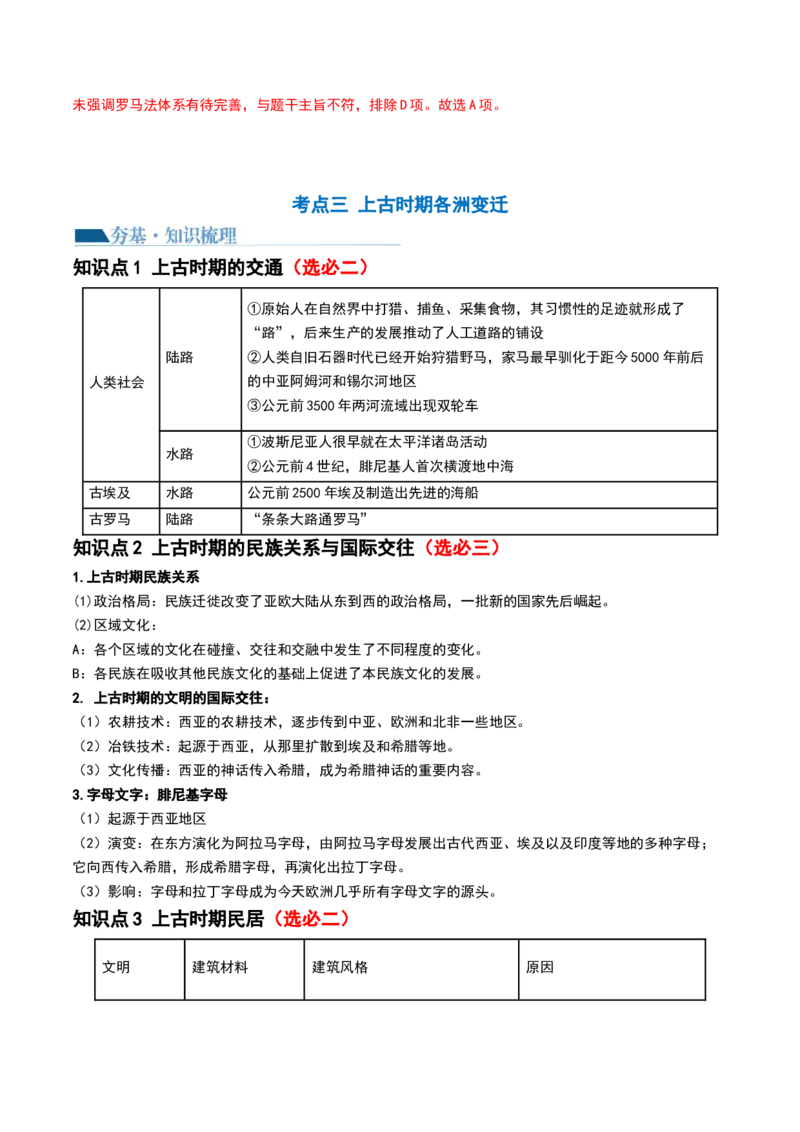 第26讲古代文明的产生与发展（解析版）_07高考历史_2024年新高考资料_1.2024一轮复习_2024年高考历史一轮复习讲练测（新教材新高考）_794