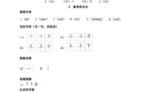 第一单元核心考点清单_25秋1-6年级语文上册课件教案_25秋统编版语文一年级上册_统编版语文一年级上册教学资源包（25秋七彩课堂）_1.第一单元_单元复习_第一单元知识小结
